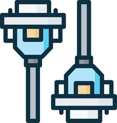 connector illustration on a white background   