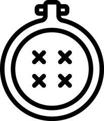 Cross stitch illustration on a white background   