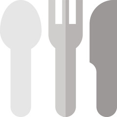 cutlery illustration on a white b