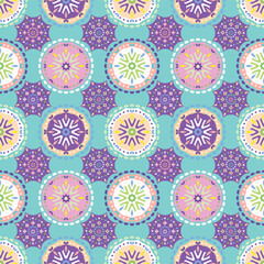 Seamless vector pattern with pink flowers, a retro floral design for textile print or vintage summer wallpaper