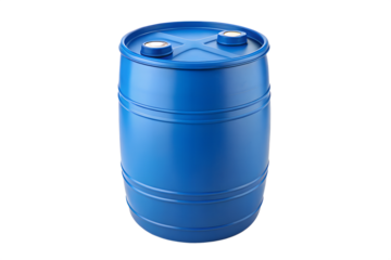Blue Plastic Barrel, Industrial Container, Storage Drum, Chemical Tank, Liquid Transport