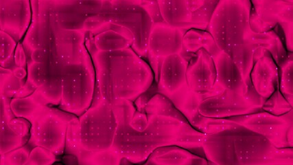 Abstract Pink Fluid Texture with Glowing Dots - Powered by Adobe