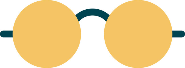 glasses illustration on a white background    