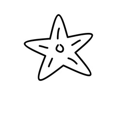 Star doodle icon