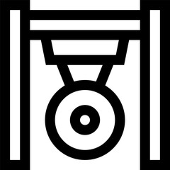 gong illustration on a white background   