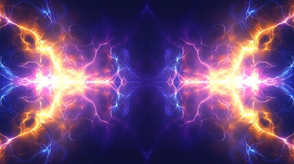 Abstract symmetrical energy flow design