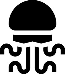 jellyfish illustration on a white background    