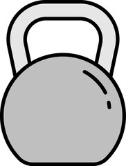 kettlebell illustration on a white background  