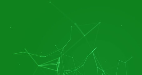 Image of data processing over green background