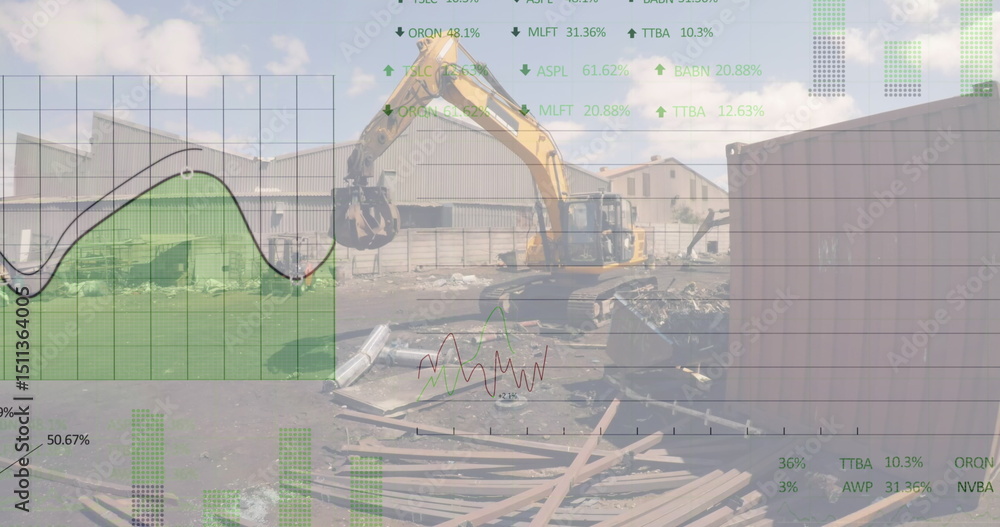 Poster image of data processing over rubbish dump