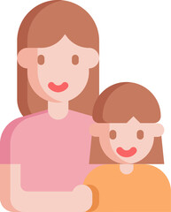 mother illustration on a white background   