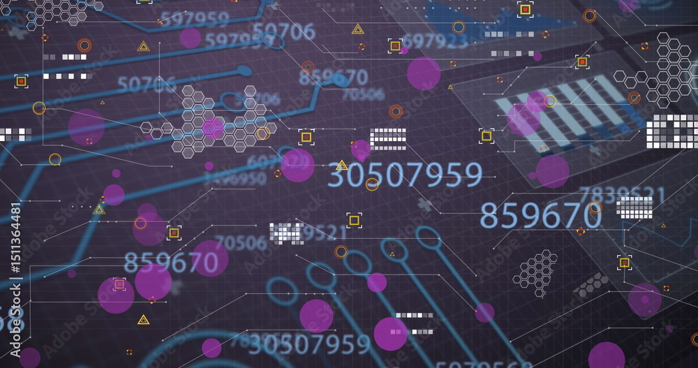 Poster image of data processing over shapes