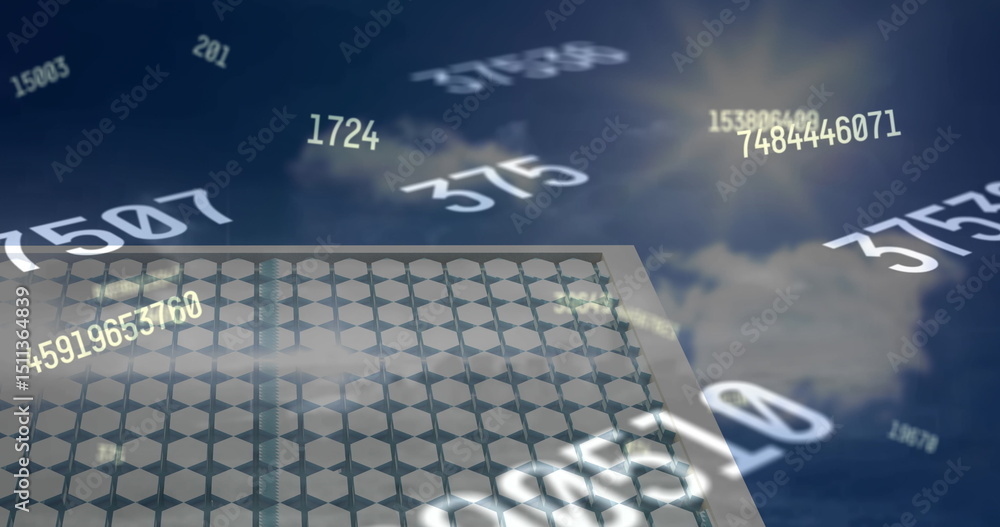 Poster image of data processing over shapes and clouds