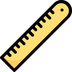 ruler illustration on a white background        