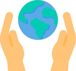 save the world illustration on a white background       