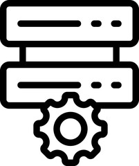 server illustration on a white background       