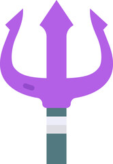 trident illustration on a white background        