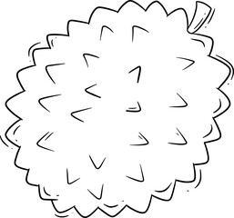 Illustration of a Durian Fruit