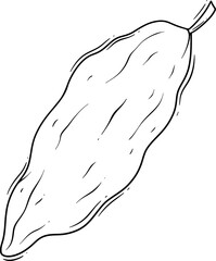 Illustration of a Cucumber