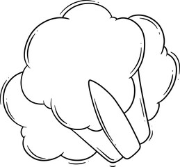 Illustration of a Cucumber cartoon