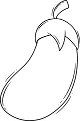 Cute Cartoon Eggplant
