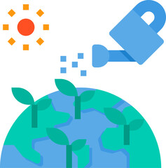 watering can  illustration on a white background        