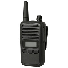 Professional Black Handheld Two Way Radio with Antenna Clip