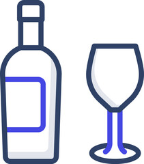 wine  illustration on a white background        