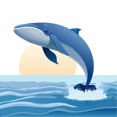 Fototapeta premium dolphin jumping out of water