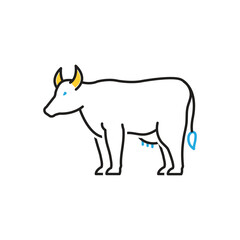 Multi color icon for buffalo