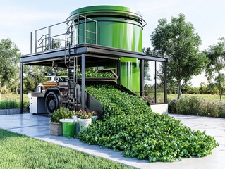 Automated Vertical Farming System Innovative Green Technology for Sustainable Agriculture