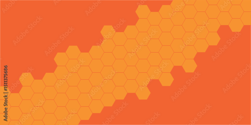 Poster abstract cube hexagon shape background. vector banner design. hexagons pattern. geometric abstract b
