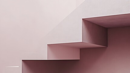 Abstract architectural staircase design