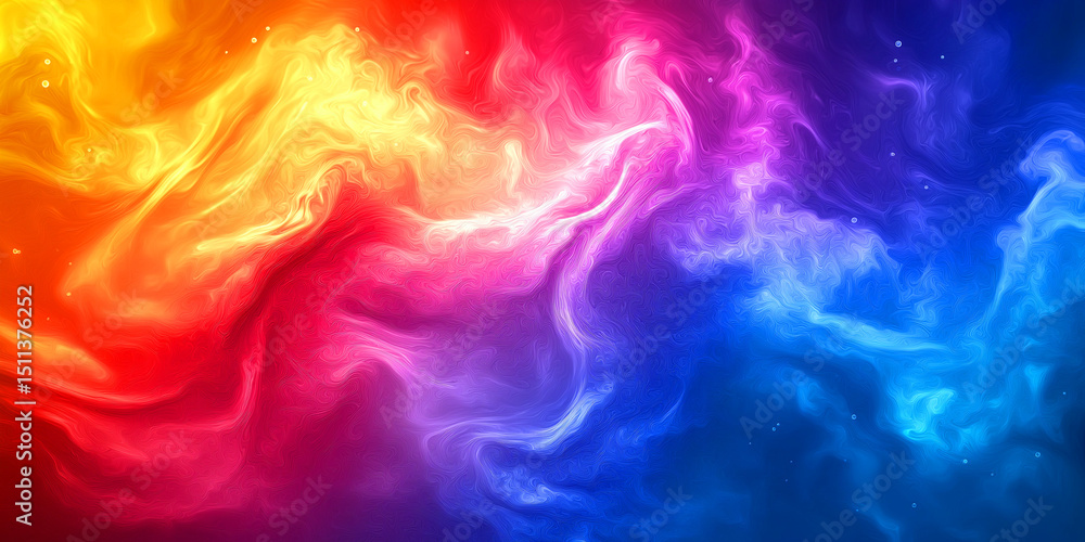 Poster colorful abstract swirling fluid background artistic texture gradient design elements
