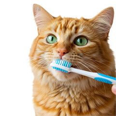 Essential Cat Dental Care: Brushing Tips for Healthy Gums and Teeth on transparent background