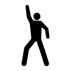 ダンスをする男性のアイコン