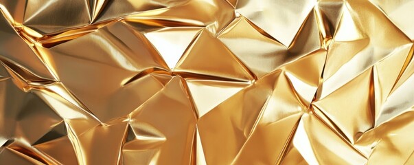 Golden Foil Texture Abstract Wrinkled Metallic Surface, gold foil , background texture