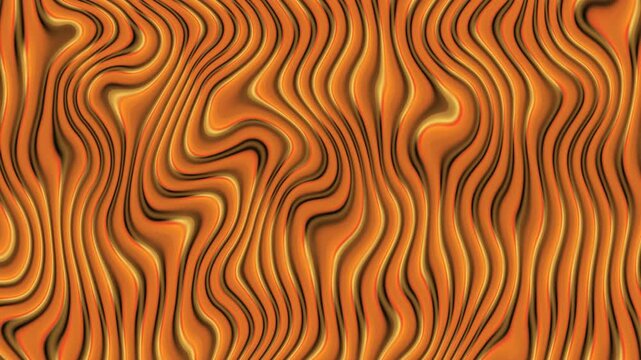 Wavy Orange Lava Flow Abstract Background, The hypnotic pattern and glowing gradient give the illusion of heat and motion. Ideal for energetic, creative, or psychedelic design themes.