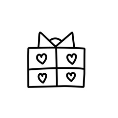 gift box birthday handrawn
