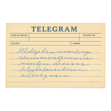 PNG Vintage telegram paper design.