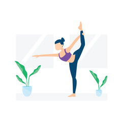 Empowering Yoga Illustration: A Visual Journey into Female Wellness and Mindfulness