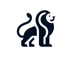 Lion full body logo for strong identity