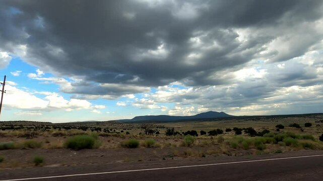 New Mexico Driving 0374 Datil Quemado desert Road