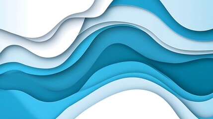 Fototapeta premium Abstract layered wavy background (20)
