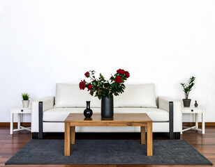 Modern interior design in living room