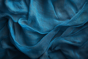 Dark blue cloth background.