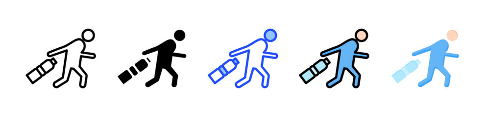 Trash Icon Collection With Multiple Styles