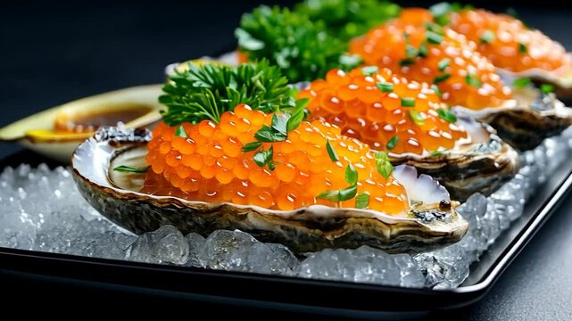 Oysters with Caviar: A Culinary Delight