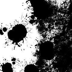 black ink splat background