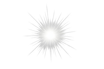 Obraz premium Luminous star emitting radiant light streams across transparent background, generating starry visual impact